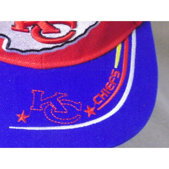 Kansas City Chiefs (Red-Blue) Snapback Baseball Cap NFL Football Hat - Picture 6 of 7